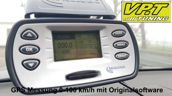 0-100 km/h Messung Originalsoftware