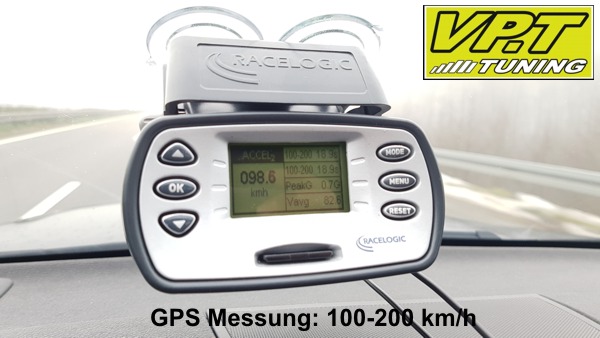 100-200 km/h Messung Originalsoftware